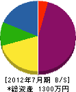 斎藤造園 貸借対照表 2012年7月期