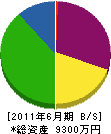 栗原建産 貸借対照表 2011年6月期