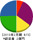 三桜建設 貸借対照表 2013年2月期