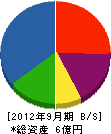 オヅ商会 貸借対照表 2012年9月期