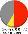 阿賀興業 損益計算書 2008年12月期