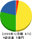 大島工務店 貸借対照表 2009年12月期