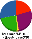 島村組 貸借対照表 2010年2月期