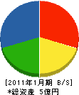 中村産業 貸借対照表 2011年1月期