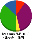 小田産業 貸借対照表 2011年6月期
