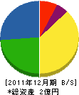 丸成産業 貸借対照表 2011年12月期