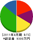 中野電業 貸借対照表 2011年4月期