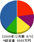 相澤工務店 貸借対照表 2009年12月期