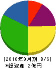 三崎舗道 貸借対照表 2010年9月期