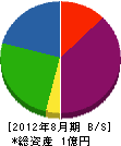 村松配管 貸借対照表 2012年8月期