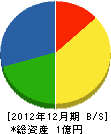 田内組 貸借対照表 2012年12月期