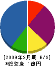 渡辺設備工業 貸借対照表 2009年9月期