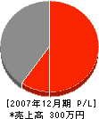 大竹建設 損益計算書 2007年12月期