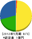 西沢土木工業 貸借対照表 2012年5月期