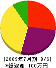 前川原タタミ工業 貸借対照表 2009年7月期