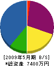 田崎興業 貸借対照表 2009年5月期