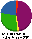 川村設備機工 貸借対照表 2010年3月期