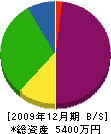 梁瀬電機工業 貸借対照表 2009年12月期