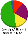 沖縄ガーデン 貸借対照表 2012年6月期