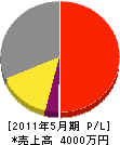 渡辺板金工業 損益計算書 2011年5月期