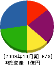 山白産業 貸借対照表 2009年10月期