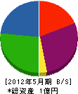 熊谷組 貸借対照表 2012年5月期