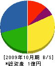 ホーチキサービス 貸借対照表 2009年10月期