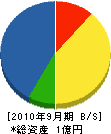 松尾建設 貸借対照表 2010年9月期
