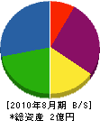 坂本建設 貸借対照表 2010年8月期