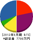 小塚建業 貸借対照表 2012年6月期