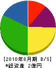 三澤建設 貸借対照表 2010年8月期