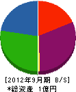 斎藤忠建設 貸借対照表 2012年9月期