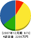 竹田工業 貸借対照表 2007年12月期