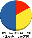 妹尾組 貸借対照表 2009年12月期