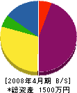 龍王設備 貸借対照表 2008年4月期