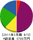 伊郷電気商会 貸借対照表 2011年3月期