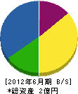 奈良順建設 貸借対照表 2012年6月期