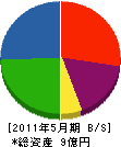 日本ソフト開発 貸借対照表 2011年5月期