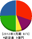 松山産業 貸借対照表 2012年3月期
