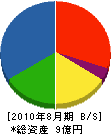 小桜建設工業 貸借対照表 2010年8月期