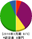 志村製材 貸借対照表 2010年3月期