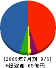 朝日建設 貸借対照表 2009年7月期