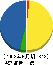 吉本建設 貸借対照表 2009年6月期
