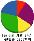 柴田住建工業 貸借対照表 2013年1月期