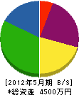村井塗装工業 貸借対照表 2012年5月期