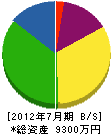 千葉高等園芸 貸借対照表 2012年7月期