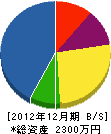 中野工機 貸借対照表 2012年12月期