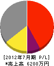 田中電力サービス 損益計算書 2012年7月期