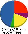 松川建設 貸借対照表 2011年6月期