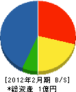 会津消防用品 貸借対照表 2012年2月期